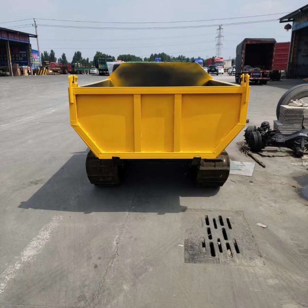 小型自卸式履带搬运车 履带运输翻斗车 果园用履带车