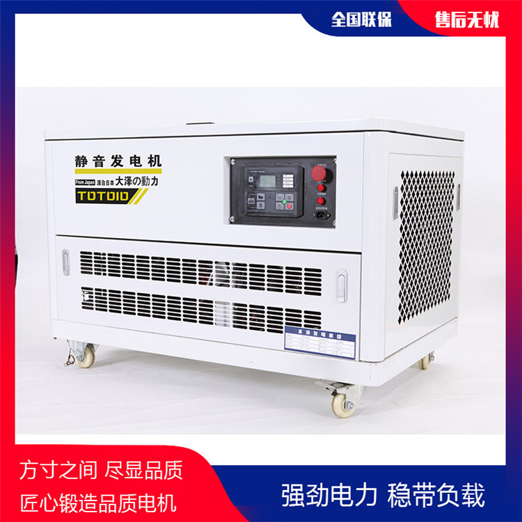 TOTO20大泽动力20kw静音汽油发电机高海拔