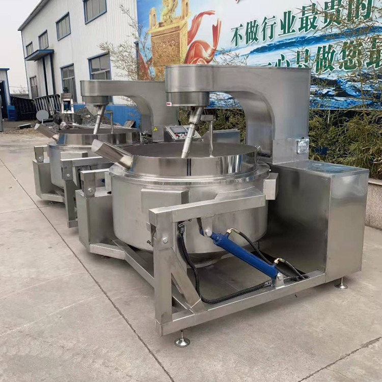 火锅底料炒制设备  自动搅拌行星炒锅  可倾式食堂炒菜锅