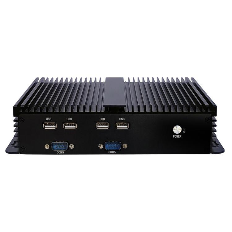 嵌入式工控机微型迷你工业计算机电脑主机J1900四核双网口6网口串口