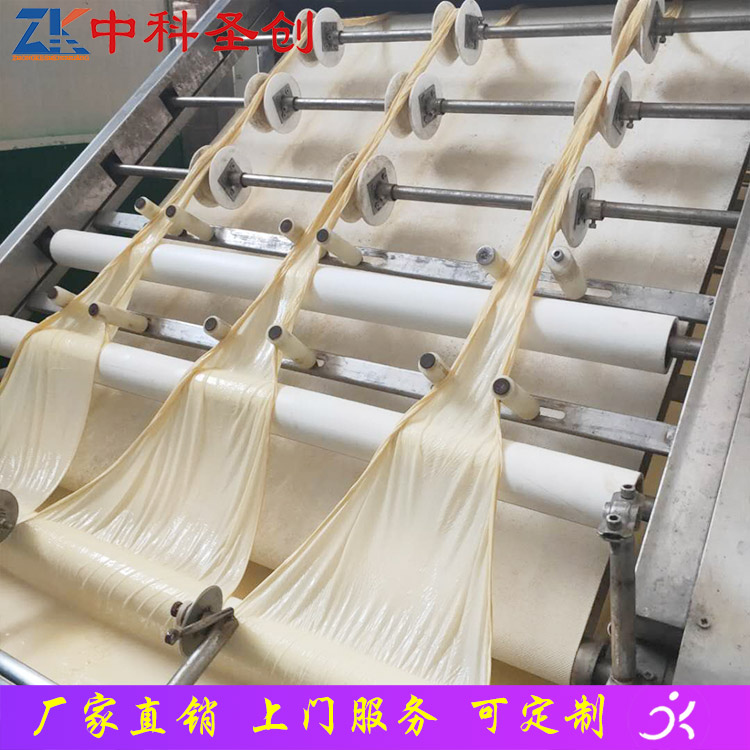 生产油皮的机器 新型PLC腐竹油皮机 不锈钢腐竹油皮机