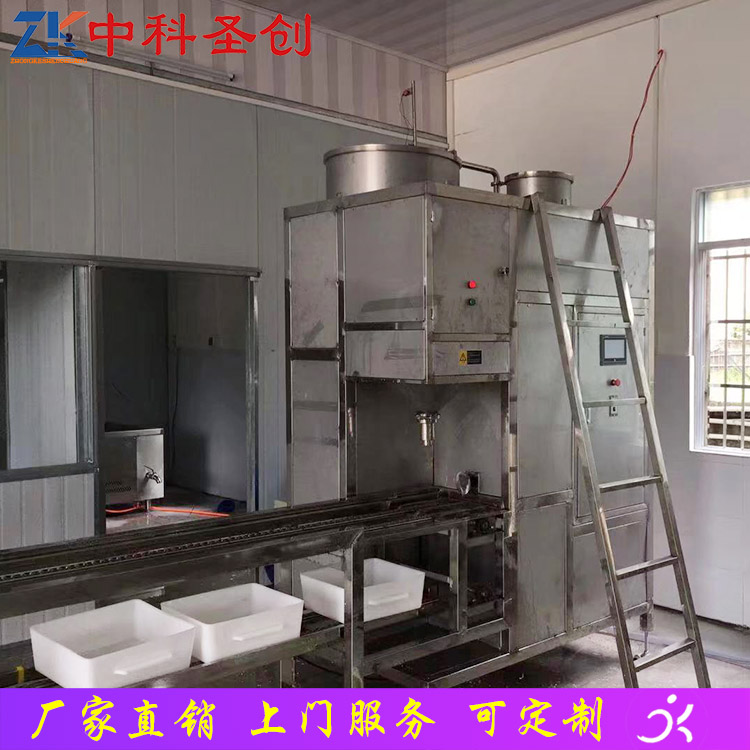 冲浆豆腐机厂家直供 自动上盒冲浆豆腐机 大型豆腐机生产厂家