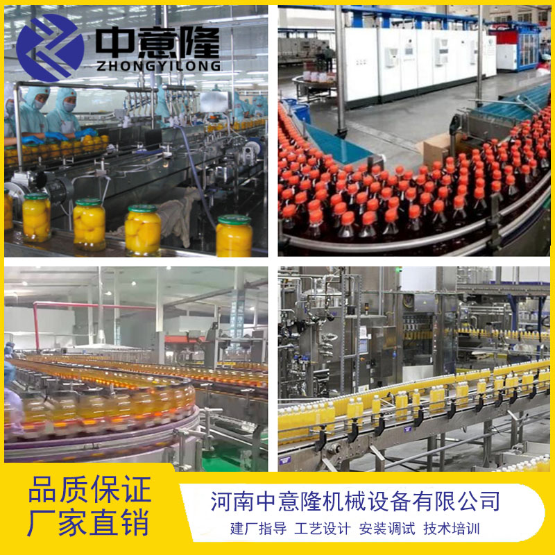 每小时吨黄桃罐头生产线成套设备 水果罐头加工设备