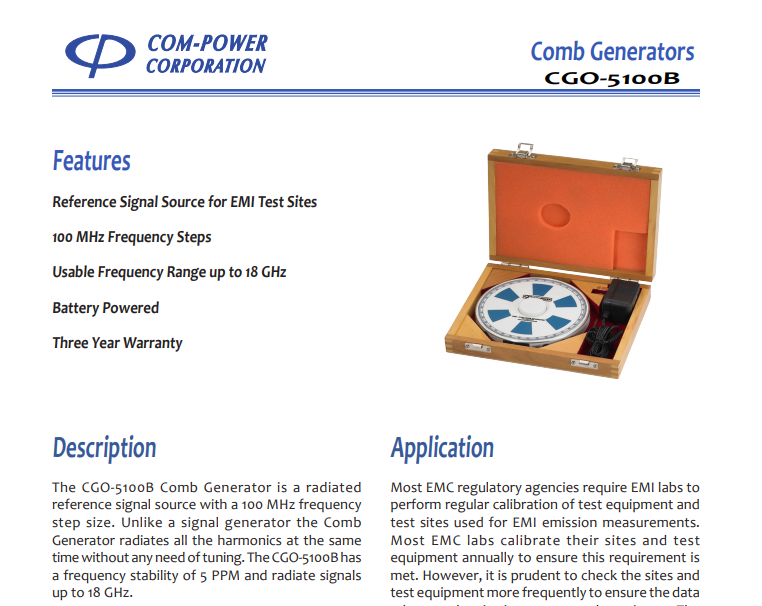 CGO-5100B 梳状信号源 RE参考源 EMI RE梳状信号发生器 缩略图 3