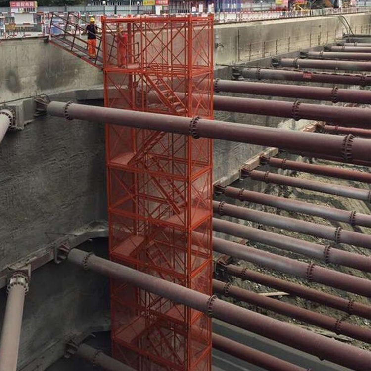 永邦建筑出售 建筑用挂网式梯笼 基坑安全梯笼 工地用Z字型梯笼 来电咨询