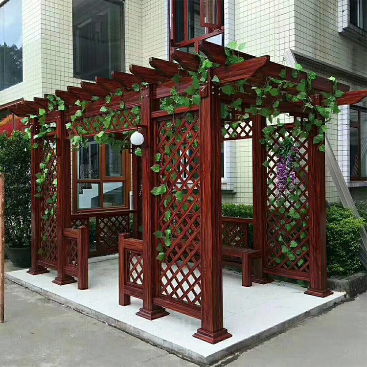 景观园林  铝合金葡萄架  花架定制销售  铝艺葡萄架安装