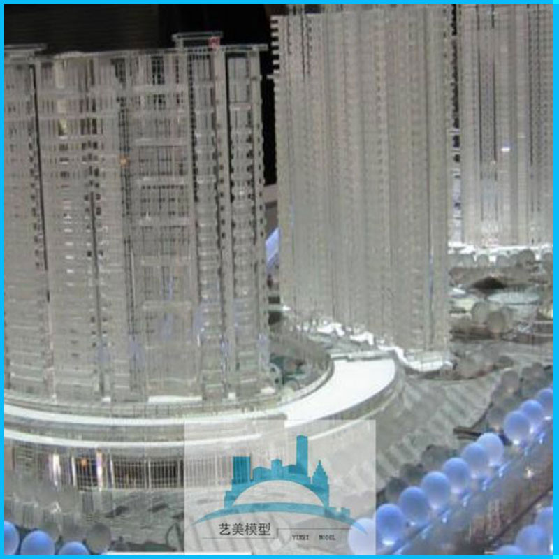 水晶模型厂家 厂家直销 建筑模型价格  艺美水晶楼盘模型