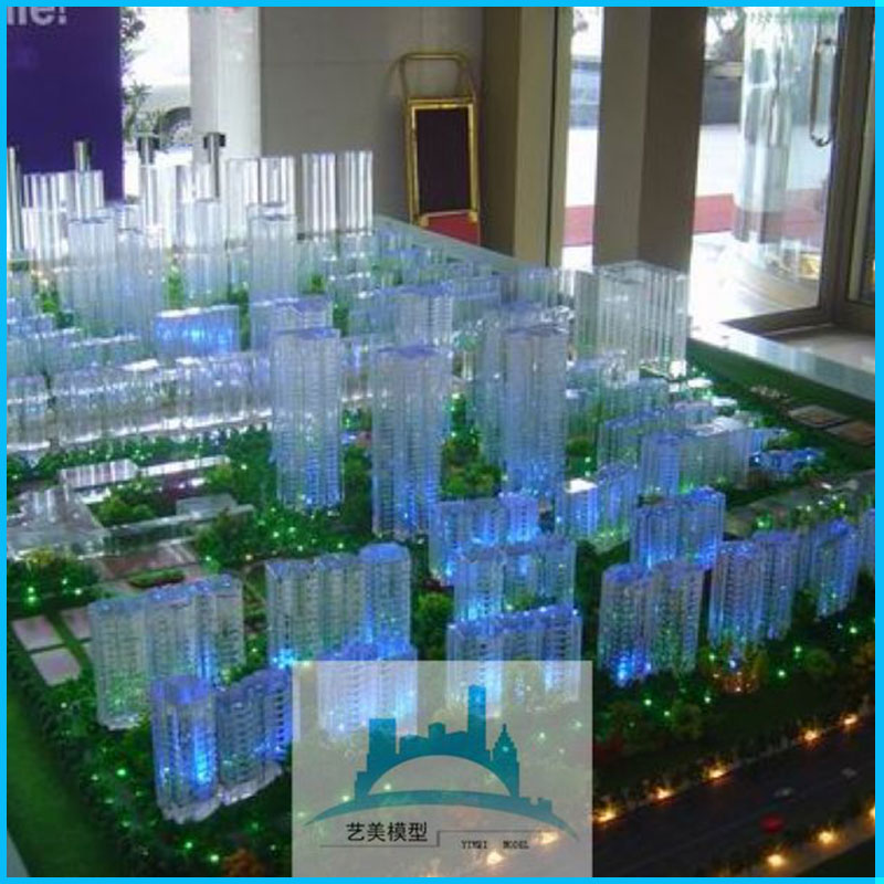 山东建筑模型 水晶模型设计  3D建筑模型价格 厂家直销 艺美模型