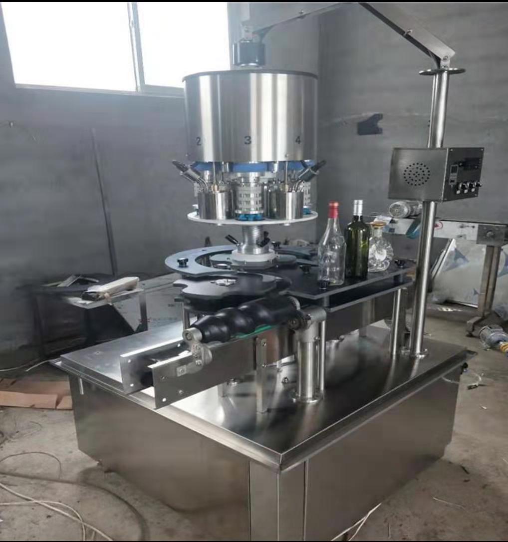 隧道式胶帽热缩机   全自动胶帽热缩机  全自动碾帽机   铝塑帽封口机