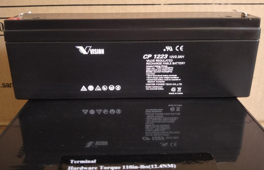 VISION威神蓄电池CP1223 12V2.3Ah 基站通UPS/直流屏专用