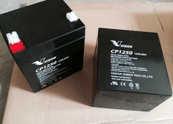 VISION威神蓄电池CP1250 12V5.0Ah医疗 消防 通讯 UPS蓄电池