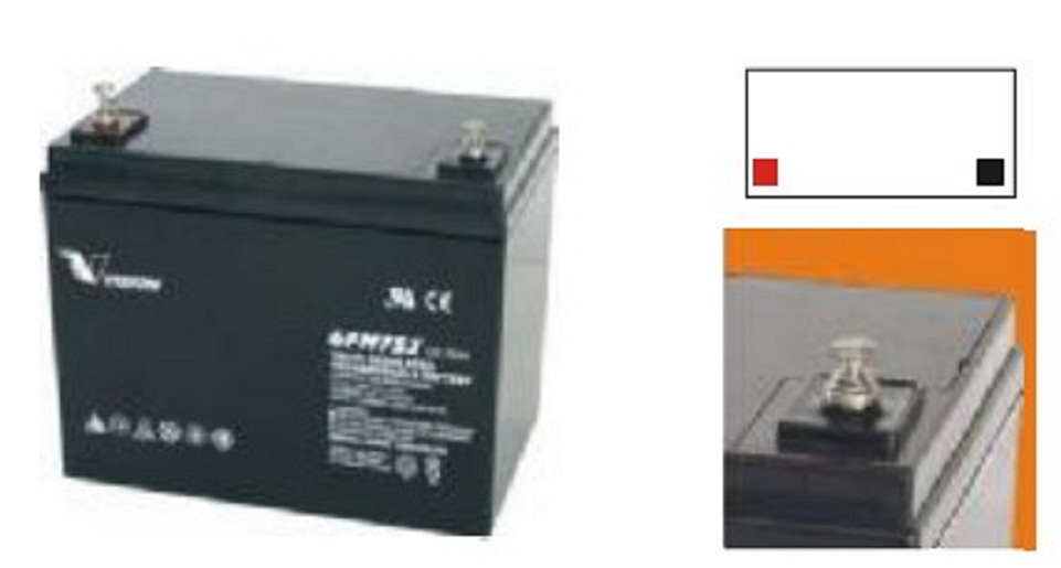 威神蓄电池6FM75-X 12V75Ah铅酸免维护直流屏UPS/EPS电源