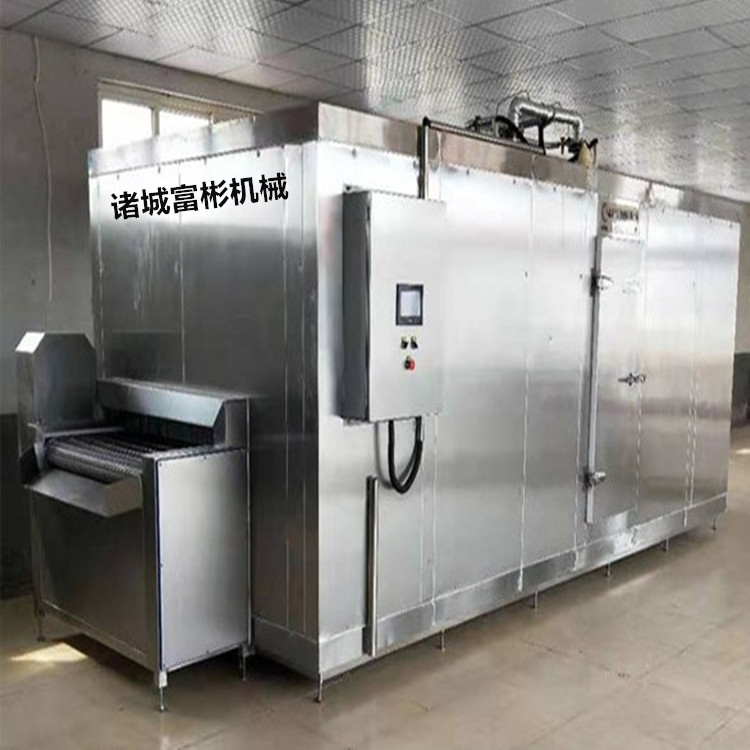 诸城富彬隧道式速冻机 南瓜黄桃果蔬速冻流水线 水产品速冻机