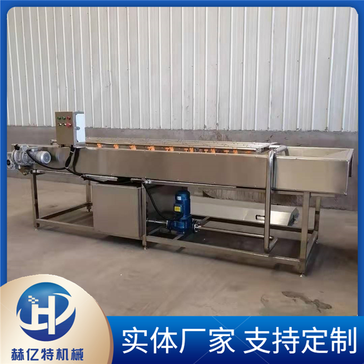 多功能连续式 生蚝海蛎子扇贝毛辊清洗机 带叶柑橘毛刷平行清洗设备 赫亿特定制