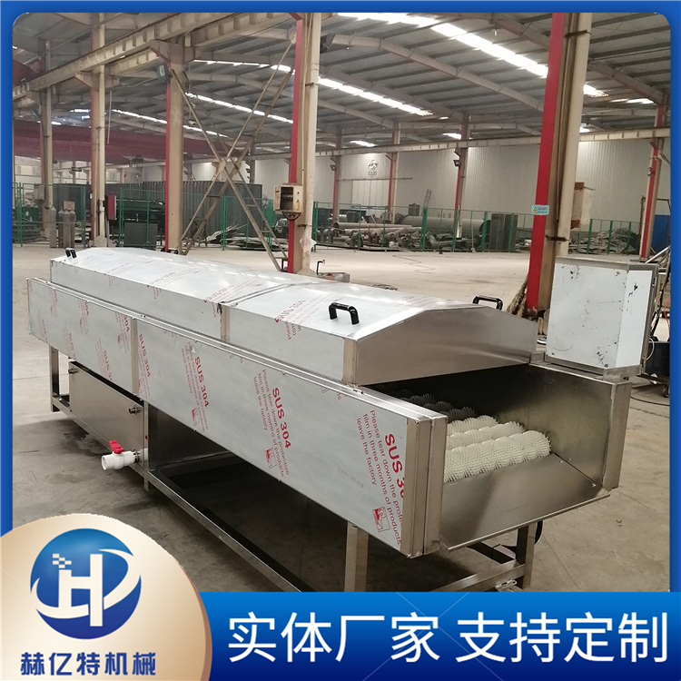 毛辊喷淋大枣清洗机 厂家定制高压喷淋果蔬清洗机 赫亿特定制
