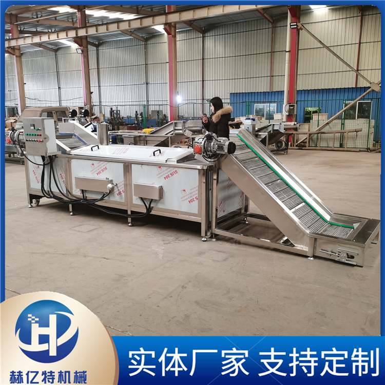 蔬菜巴氏杀菌线 果蔬加工设备 自动控温杀青冷却流水线