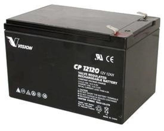 VISION威神蓄电池CP12120 12V12Ah太阳能电瓶 铅酸免维护 照明