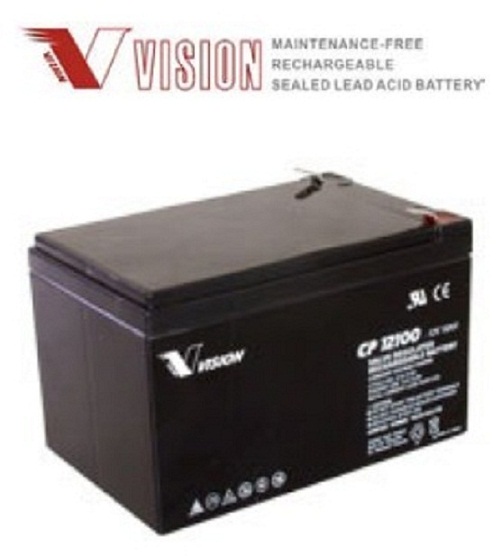 VISION威神蓄电池CP12100 12V10Ah应急照明LED灯/低音炮用