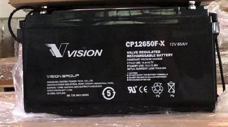 VISION威神蓄电池CP12650F-X 12V65Ah光伏发电 UPS电源照明机房
