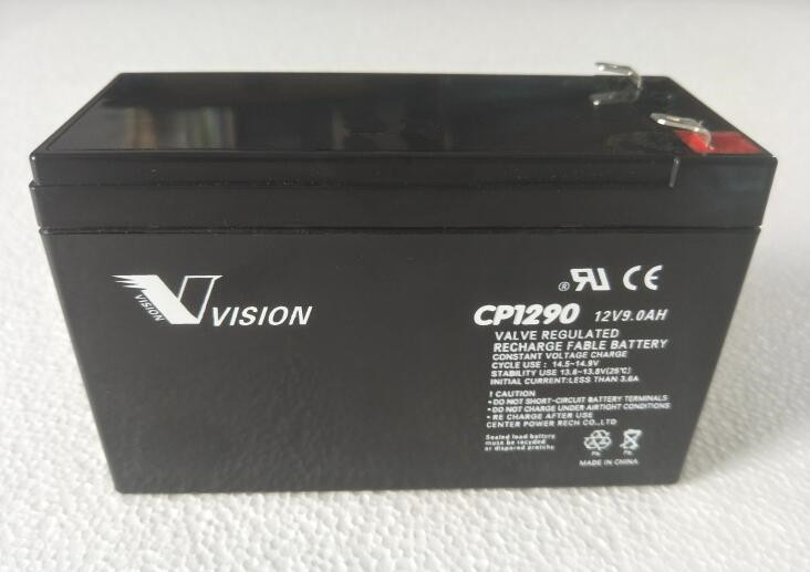VISION威神蓄电池CP1280H 12V8.0Ah消防系统 电梯机器内置UPS备用