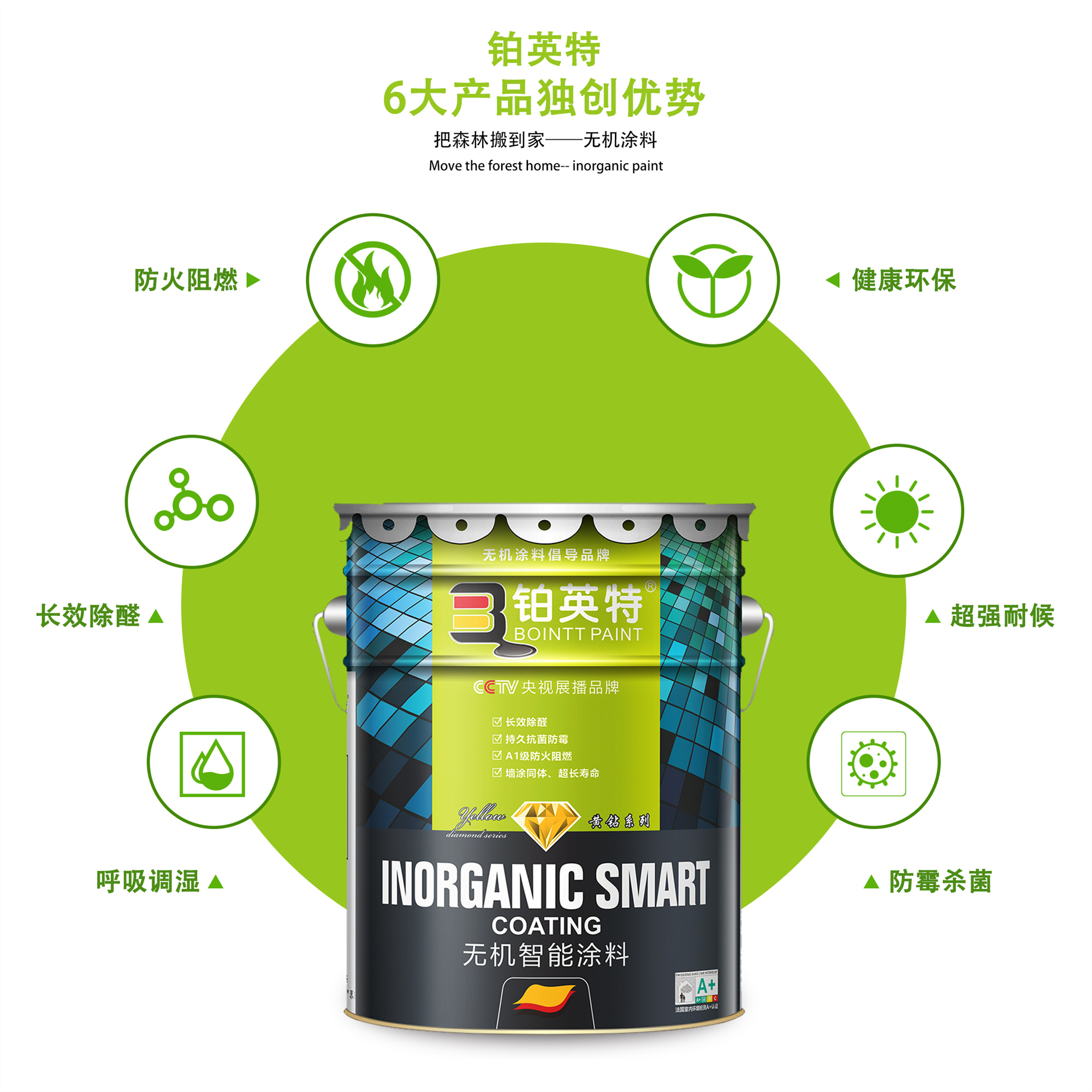 无机涂料墙面翻新解决方案 铂英特内墙无机涂料