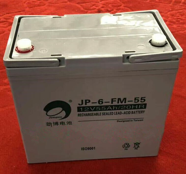 劲博蓄电池JP-6-FM-55 12V55Ah消防主机 安防电梯监控太阳能基站