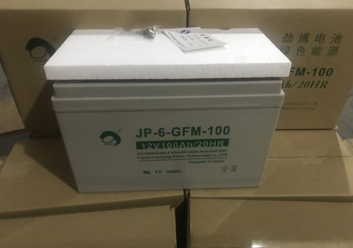劲博蓄电池JP-6-GFM-100 12V100Ah 太阳能消防通讯备电池