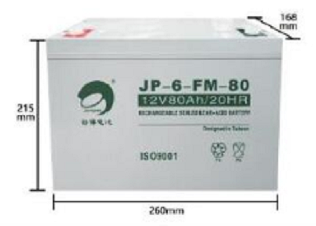 劲博蓄电池JP-6-FM-80 12V80Ah直流屏太阳能通讯专用