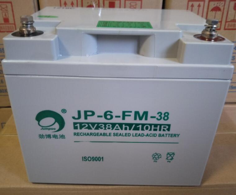 劲博蓄电池JP-6-FM-38 12V38Ah电梯 消防直流屏EPS机房UPS