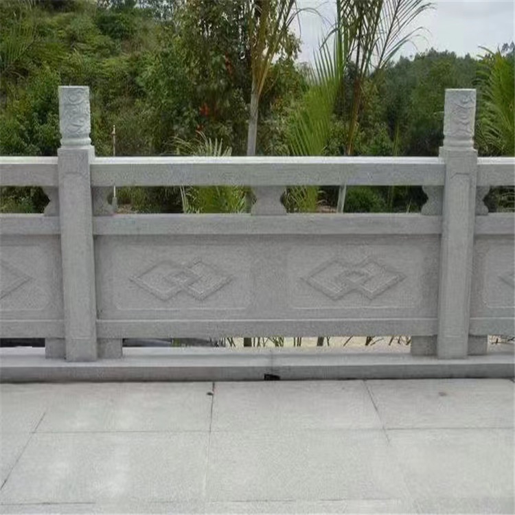长期供应 河道护栏 园林景观石栏杆 花岗岩石雕栏杆