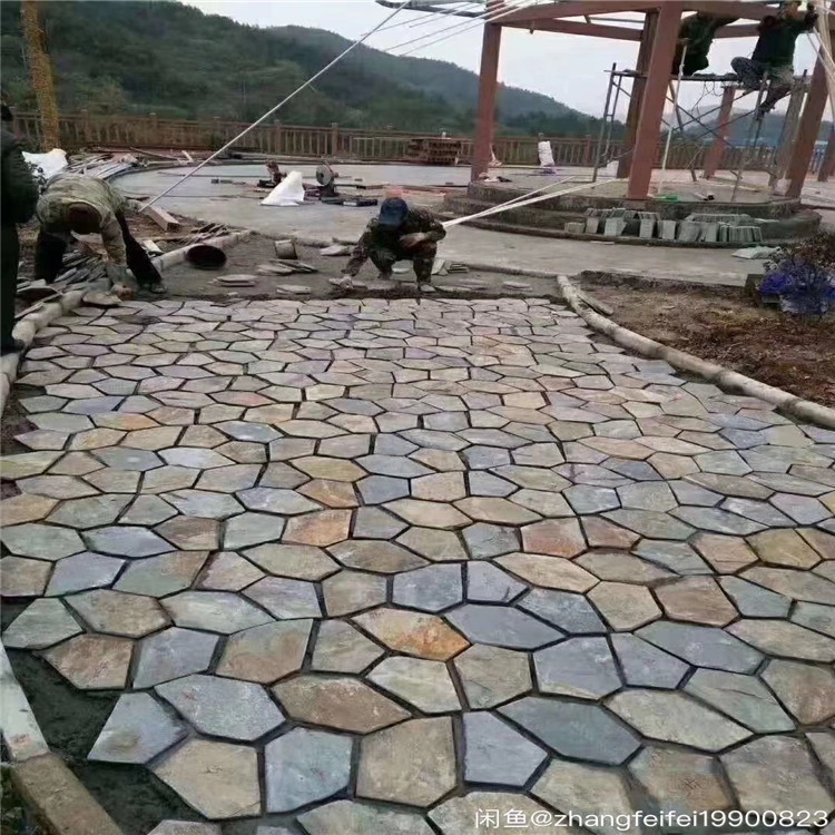 板材厂家 景禾石材批发天然花岗岩 道路工程火烧面灰麻地铺板材