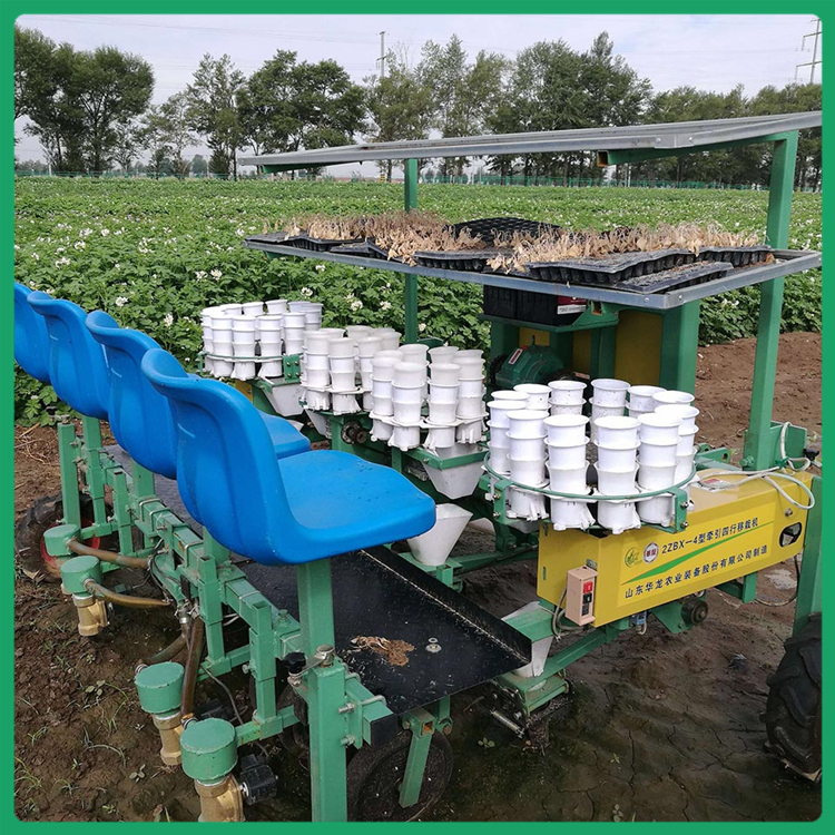 药材移栽机 华龙移栽机 牵引式万寿菊移植机 厂家报价