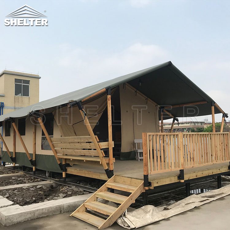 户外家庭露营地酒店 生态度假村特色名宿 56平米游牧坡顶野奢帐篷