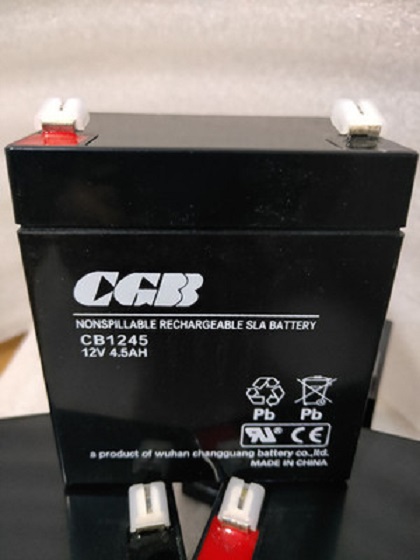 CGB长光蓄电池CB1245 12V4.5Ah铅酸阀控免维护蓄电池童车门禁
