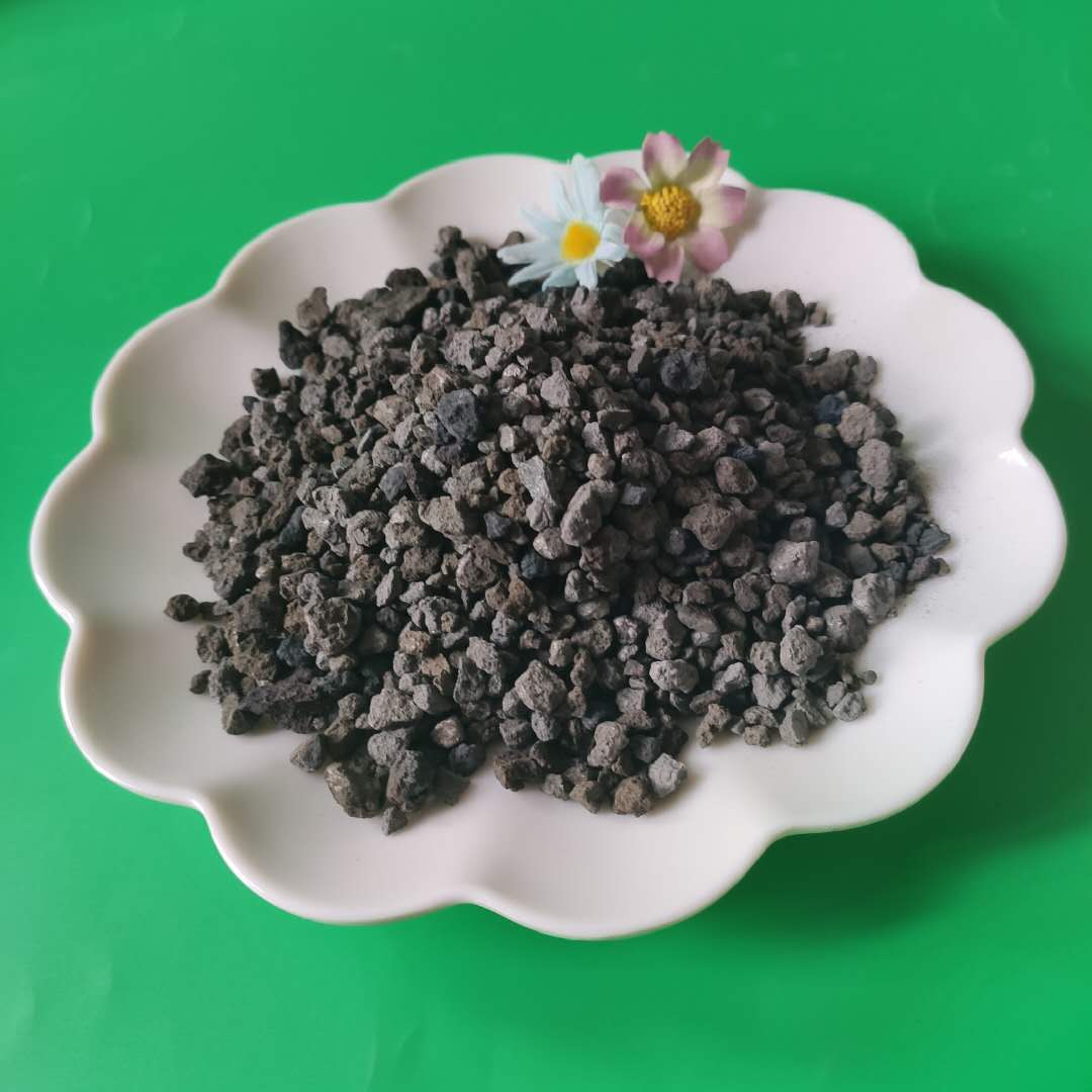 黑色颗粒海绵铁常规3-5mm 工业水处理除氧用海绵铁