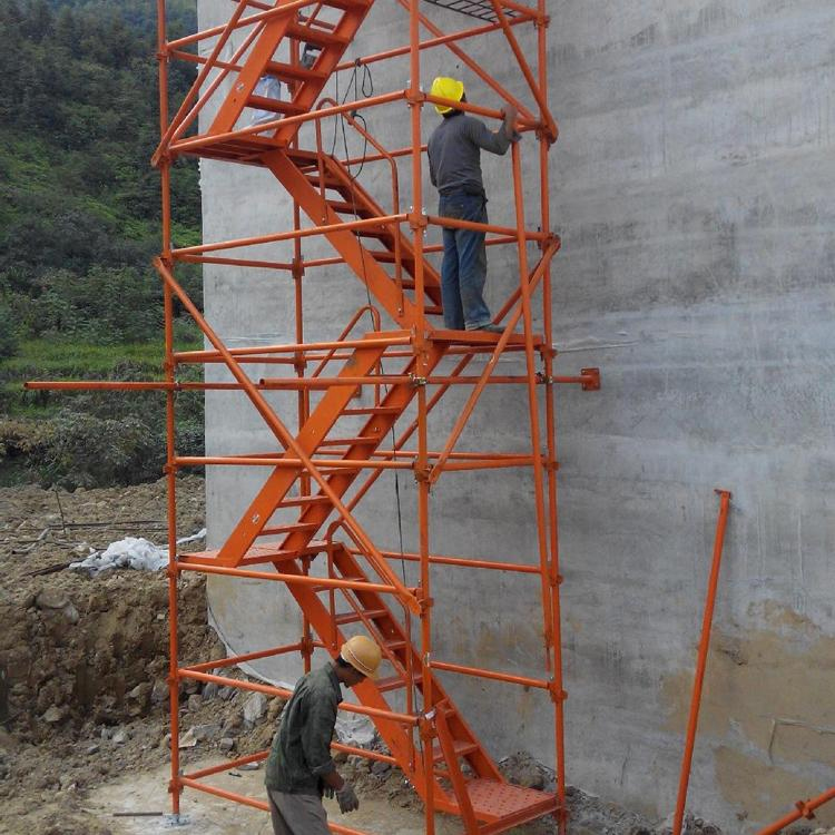 按需加工定制爬梯 桥梁施工安全爬梯 高墩柱施工爬梯 价格称心