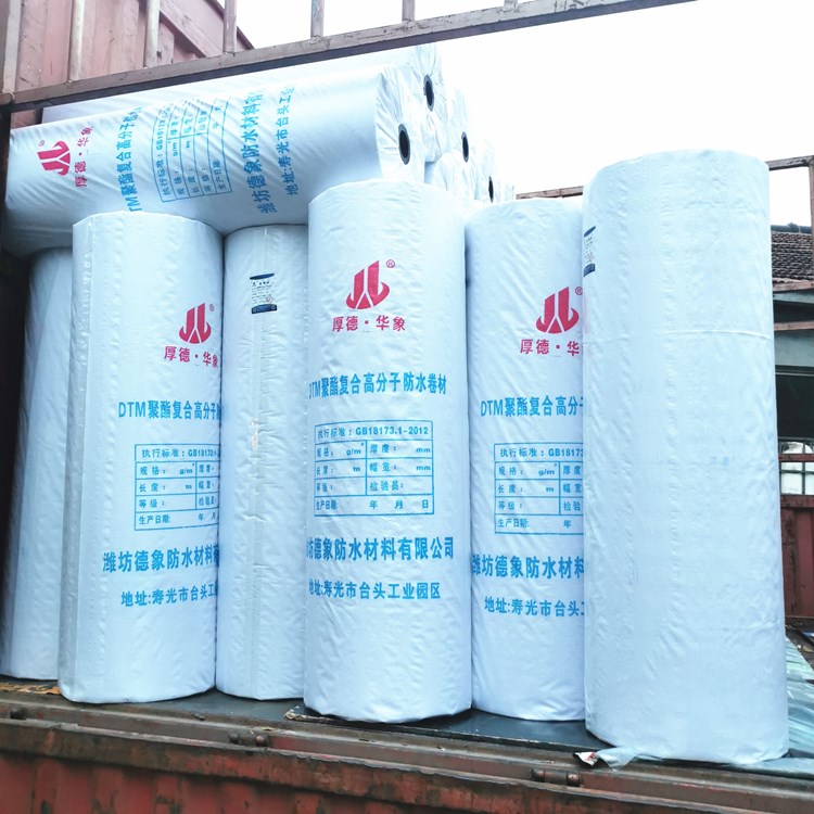 厂家直供聚乙烯丙纶涤纶防水卷材  DTM聚酯复合高分子防水卷材  可定制规格全