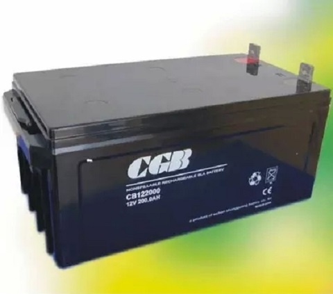 武汉CGB长光蓄电池CB122000 12V200Ah太阳能路灯电瓶 正品