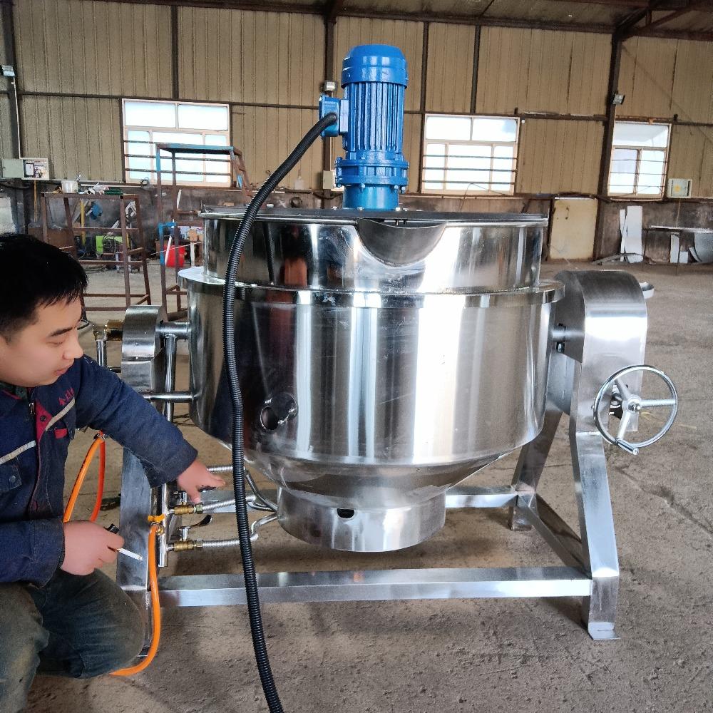 大为燃气夹层锅可搅拌 可倾式夹层锅蒸煮锅卤肉锅 火锅底料夹层锅