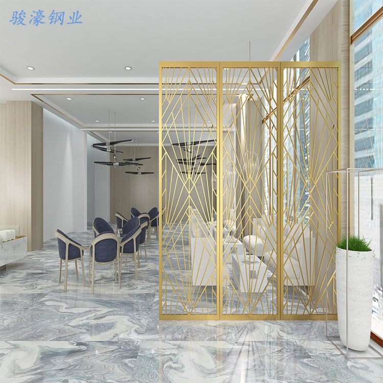 彩色不锈钢屏风 玄关隔断 不锈钢装饰花格 欧式镂空屏风 简欧屏风