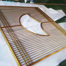 骏濠厂家直供激光镂空金属装饰屏风 新中式隔断玄关屏风制品定做