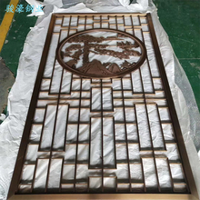不锈钢隔断屏风新中式山水画屏风酒店书房餐厅屏风阻断厂家定制