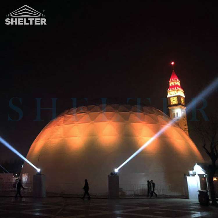 大型户外樱花节活动球幕 多功能圆顶半dome tent 栖星厂家直销