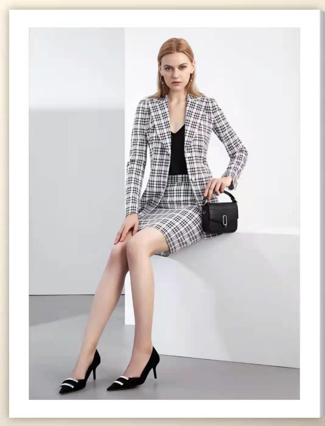 济南高端女套装定做    办公室白领形象工作服西服订制   2021新款女西服职业装