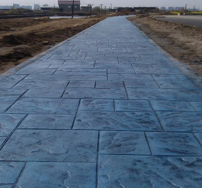 压花地坪   透水混凝土材料 压模地坪材料 混凝土路面 压模地坪厂家