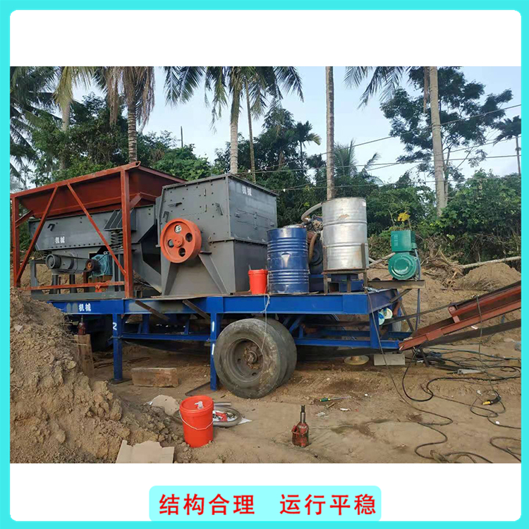 破碎水洗设备价格 力鼎环保 海南移动破碎洗沙机