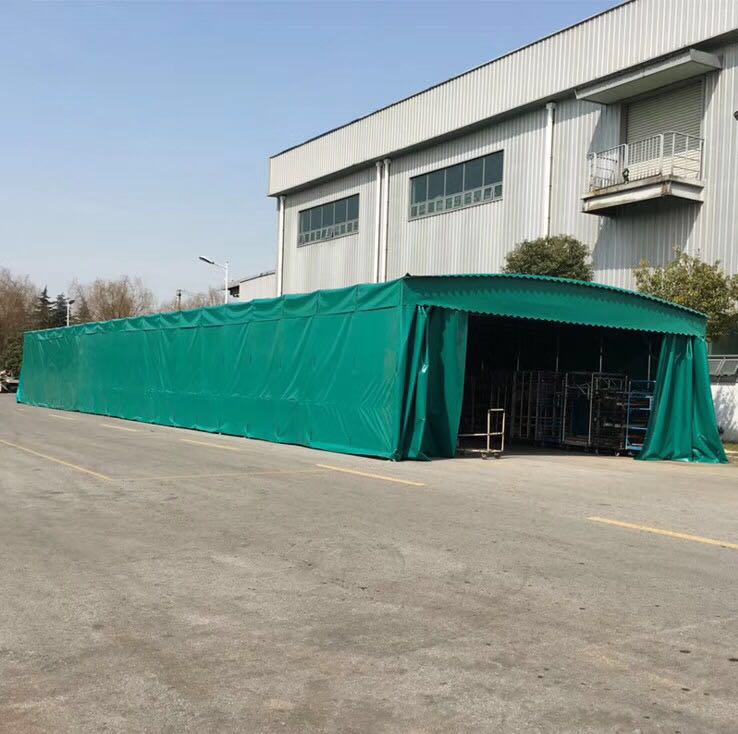 岳阳户外仓库棚停车棚电动棚大型工地棚移动推拉棚活动帐篷夜宵烧烤棚
