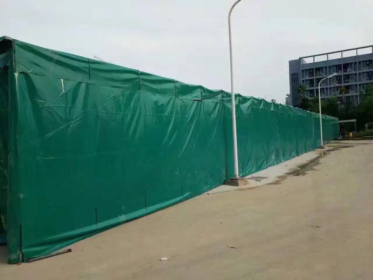 河南开封定制安装活动雨蓬推拉棚工厂仓库棚活动蓬收缩折叠蓬移动推拉雨棚