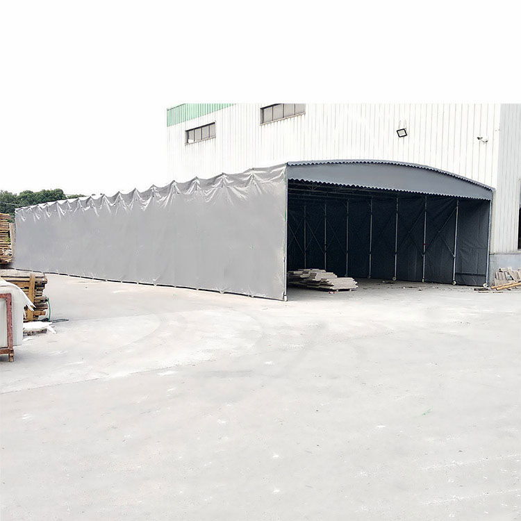 甘肃嘉峪关定制移动伸缩式推拉雨蓬活动帐篷户外大型折叠雨棚停车棚遮阳棚