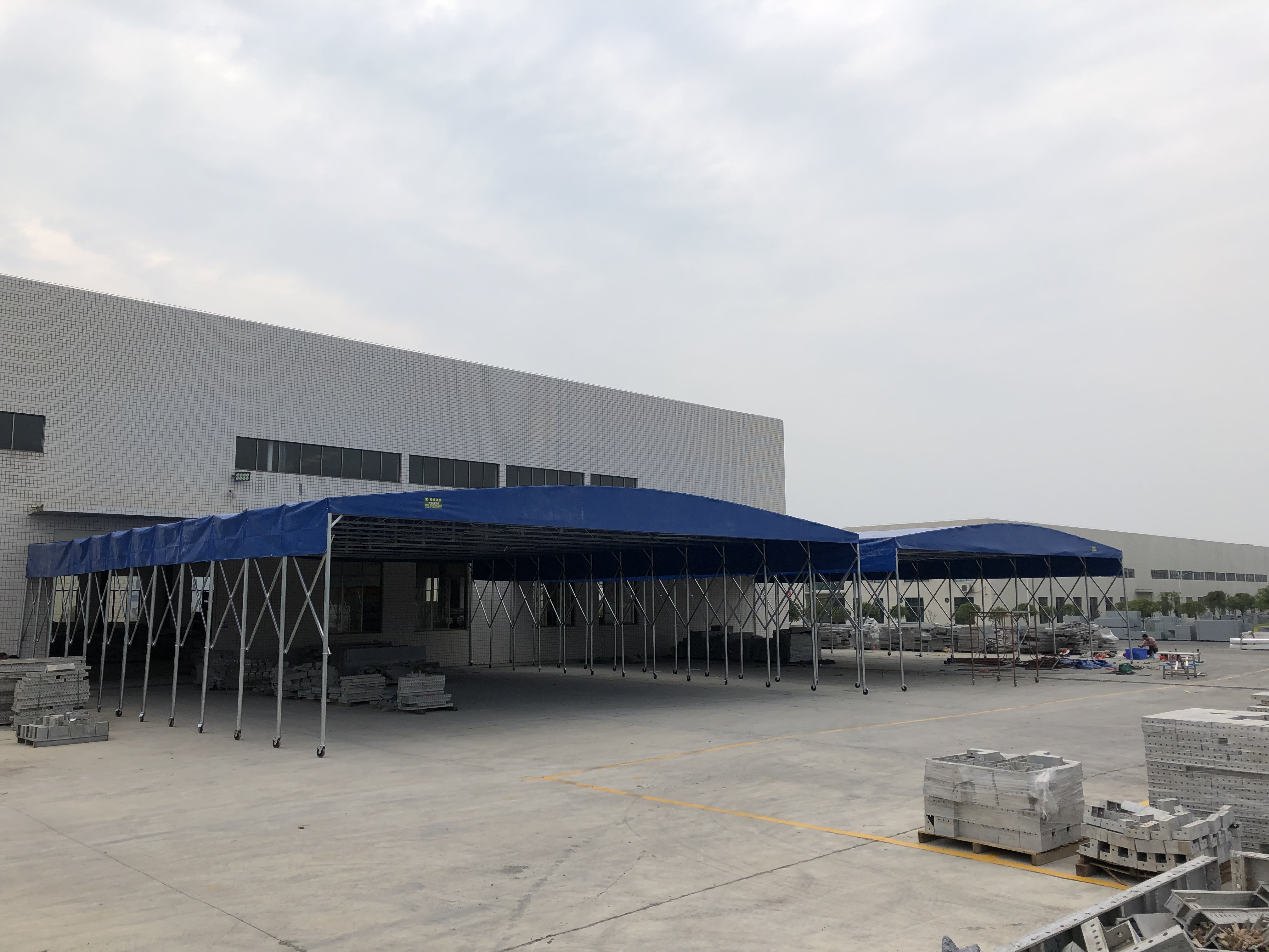 广西桂林灌阳园林物流蓬工地棚排挡棚消毒棚移动帐篷仓库棚排挡棚帐篷雨棚